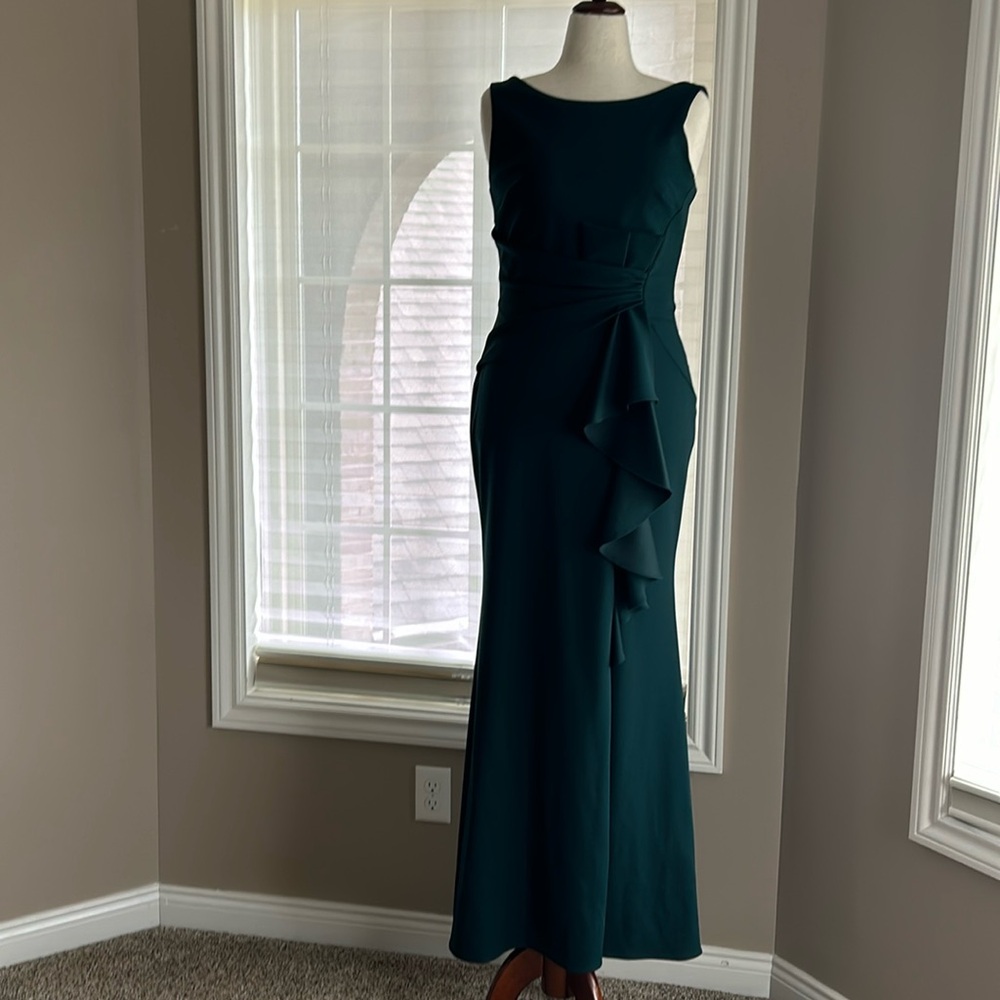 Betsy&Adam size 12. Green evening dress